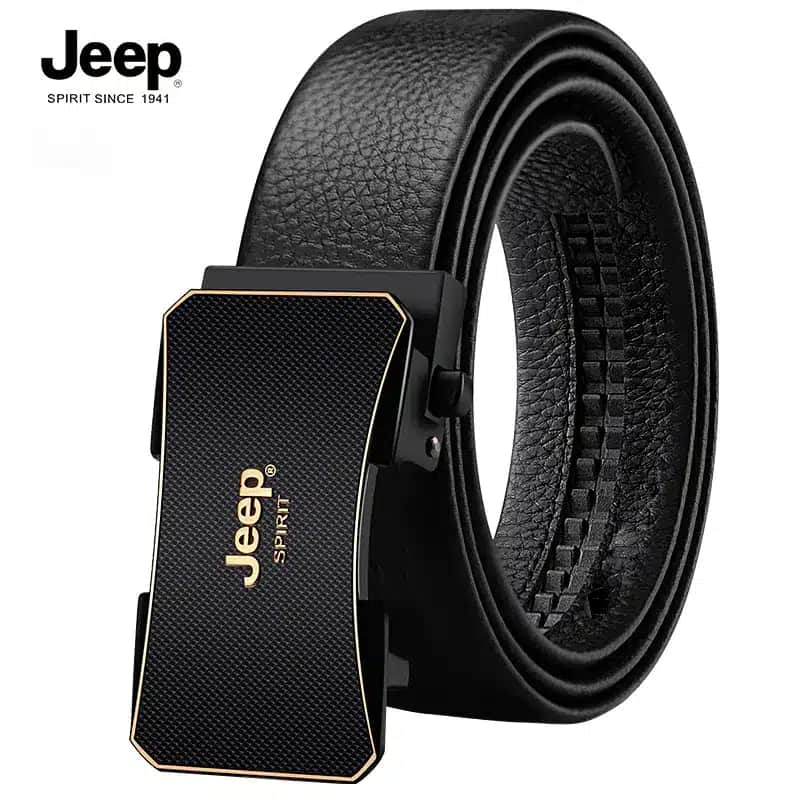 B9009 Jeep Premium Genuine Leather Automatic Buckle Belt