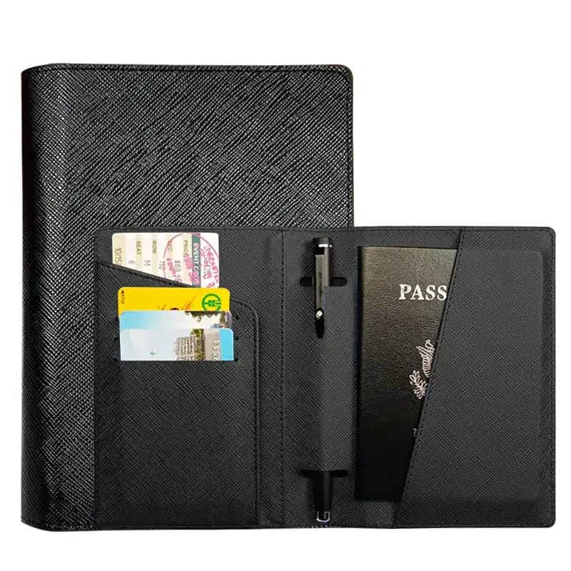 R1025 ORAS Genuine Leather Travel Passport Holder