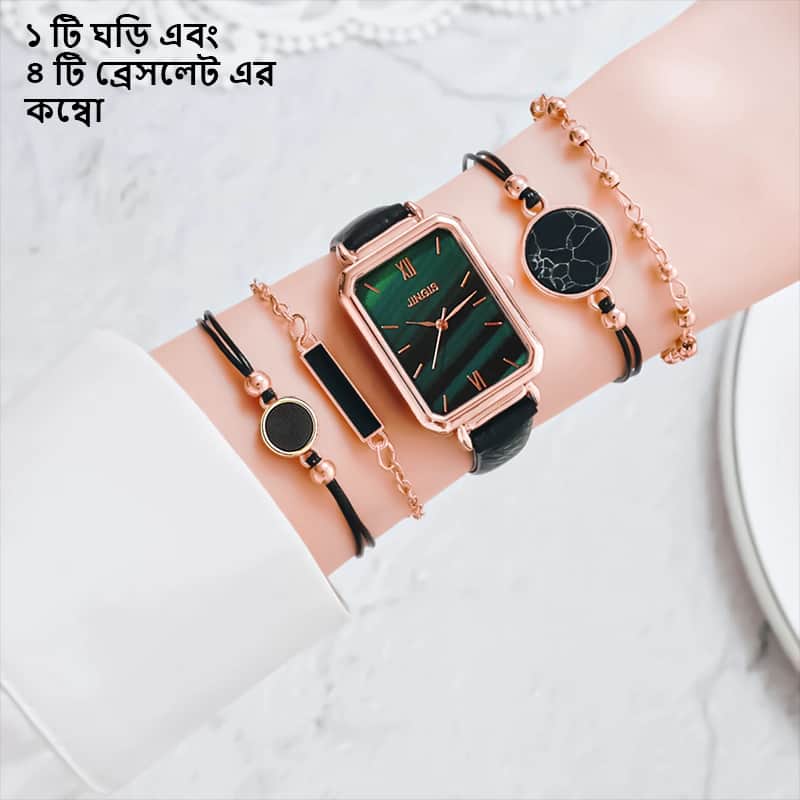 K1068 5PCS Luxury Watch Set for Women