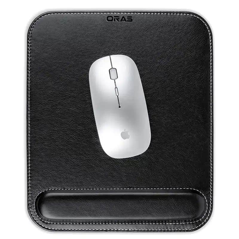R1067 Premium Leather Mouse Pad with Wrist Support
