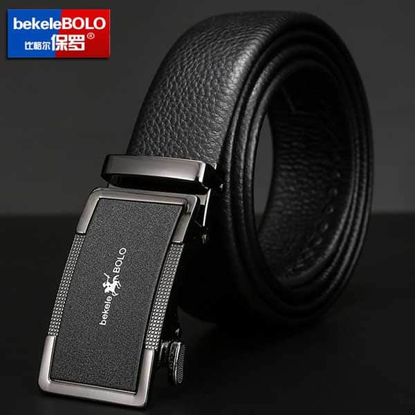 B502 bekeleBOLO Genuine Leather Automatic Buckle Belt