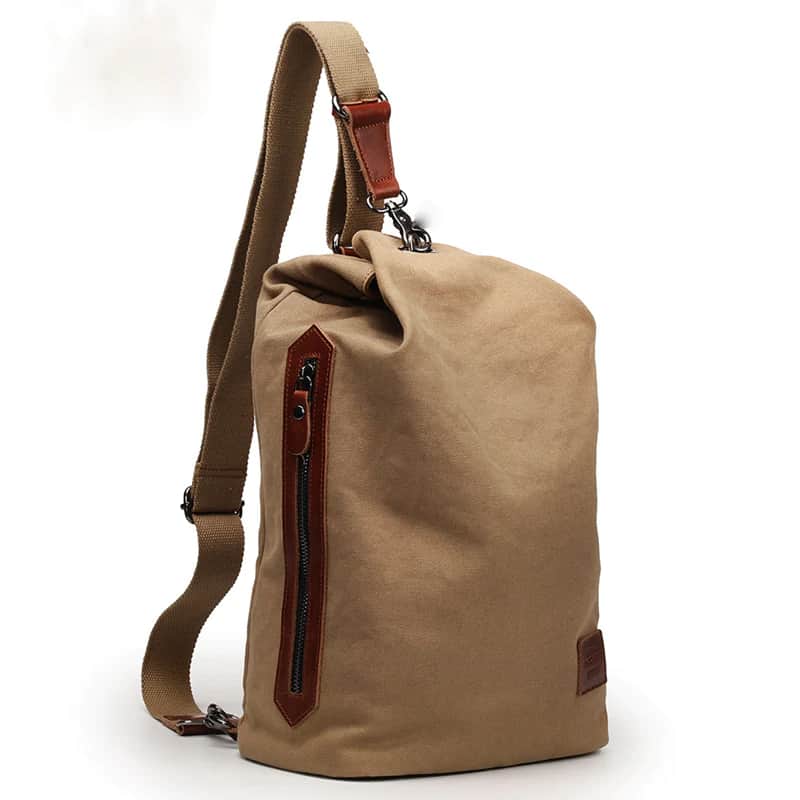 B1047 XINCADA Crossbody Canvas Sling Bag for Outdoor Adventures