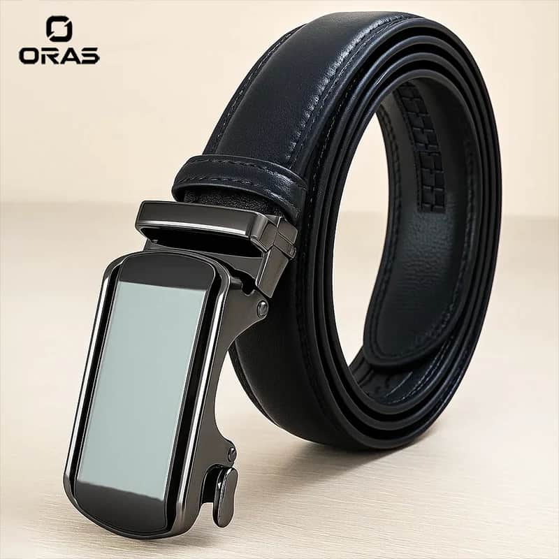 B644 Oras Genuine Leather Automatic Buckle Belt