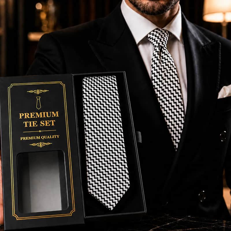TY41 Premium Quality Black & White Pattern