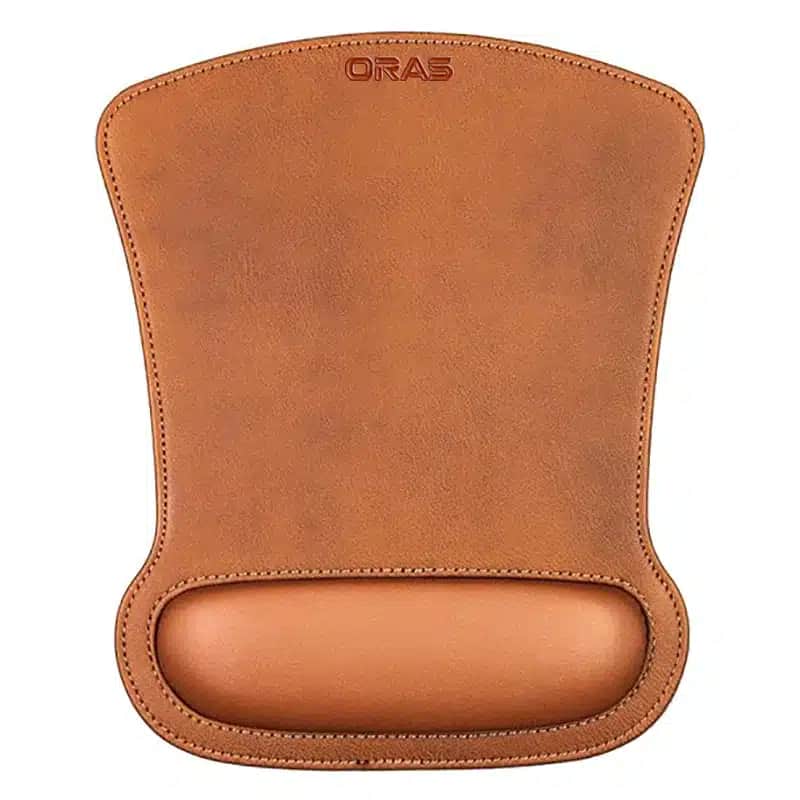 R1065 Premium Leather Mouse Pad with Wrist Support
