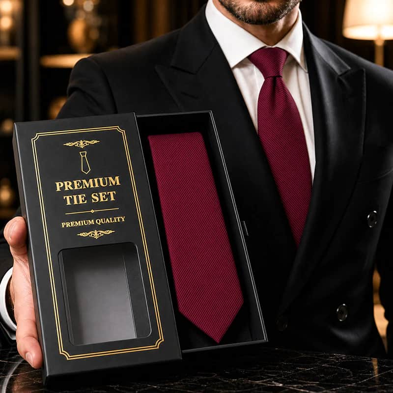 TY39 Premium Quality Solid Maron Tie for Men