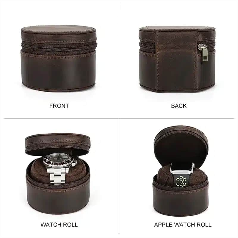 R1055 Genuine Leather Single Watch Storage Box