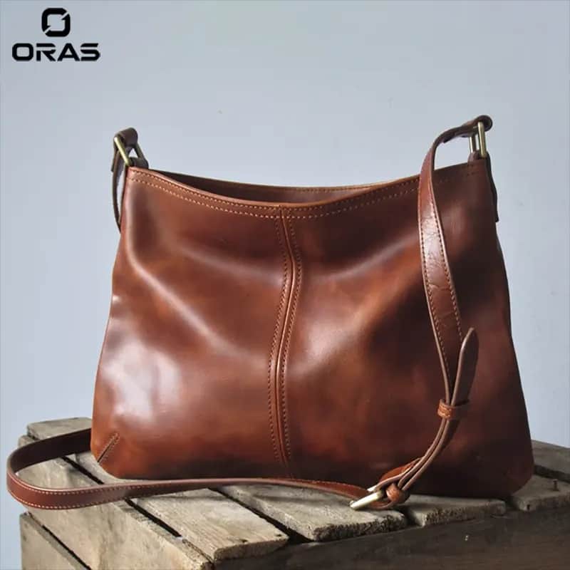 F151 ORAS Genuine Leather Crossbody Shoulder Bag