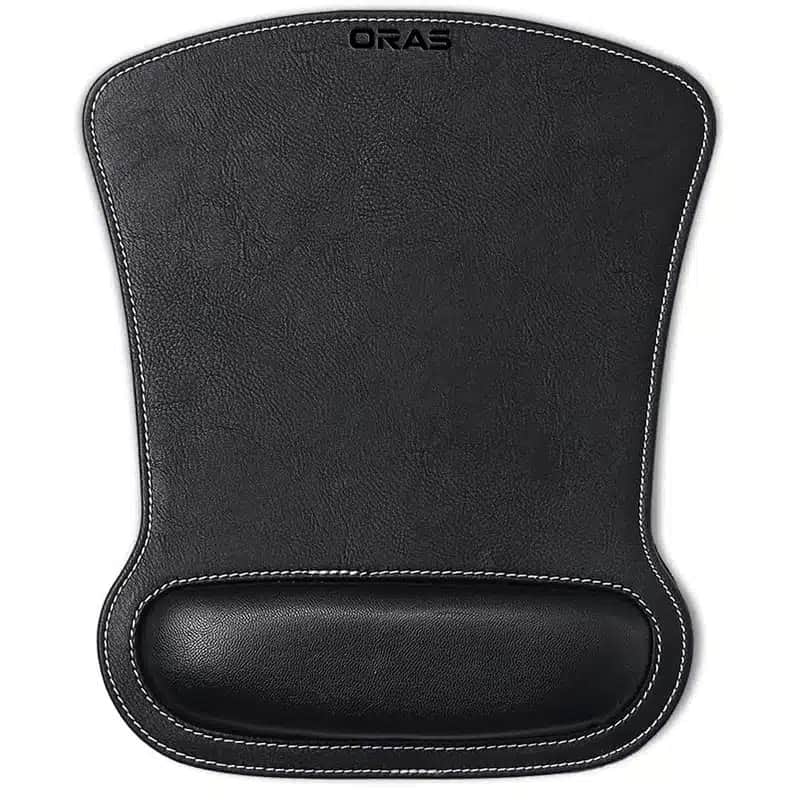 R1066 Premium Leather Mouse Pad with Wrist Support
