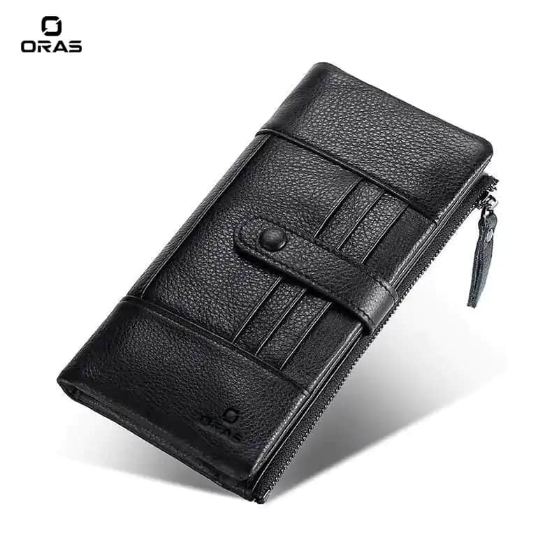 R1001 ORAS Genuine Leather Long Hand Wallet