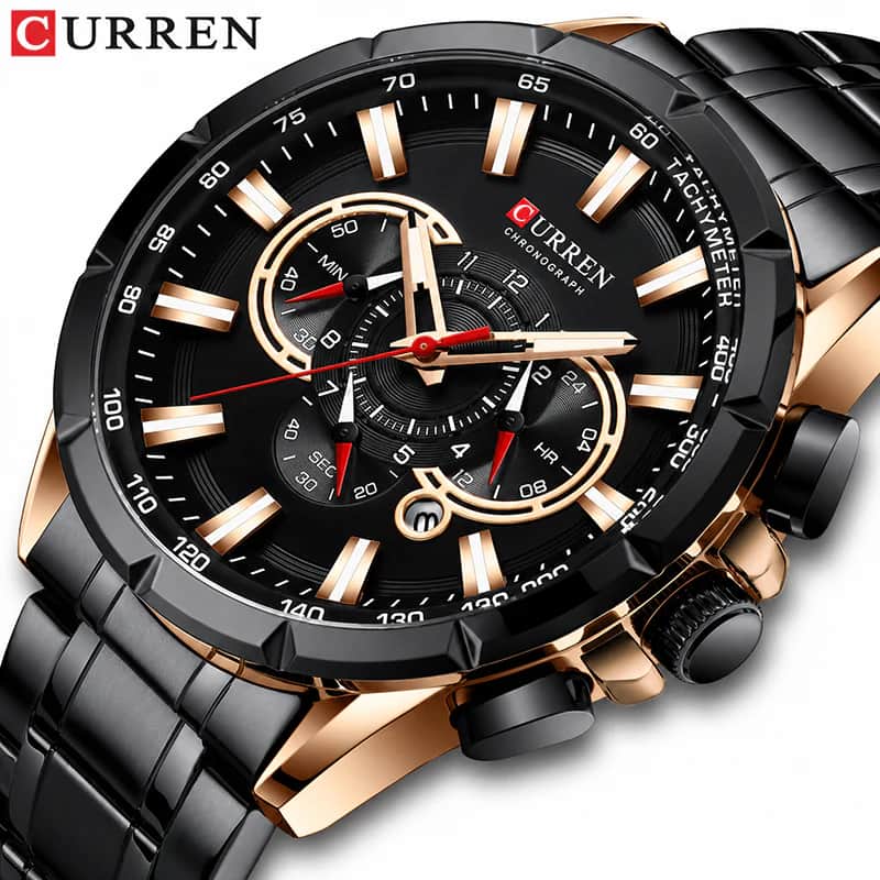 CR136 CURREN 8363 Sports Chronograph Watch For Men