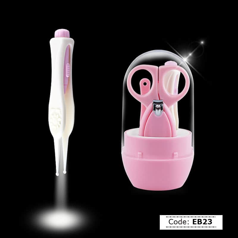 EB23 4Pcs Baby Stainless Steel Manicure Set