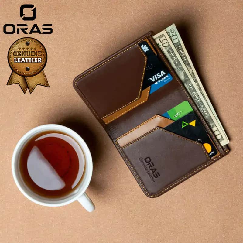 RA13C ORAS Minimalist Genuine Leather Wallet