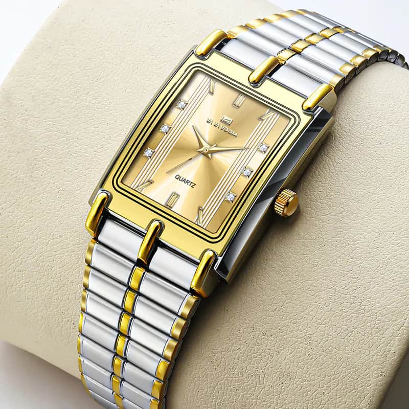 VV1009 Luxury VA VA VOOM 2521 Rectangle Dial Watches for Women
