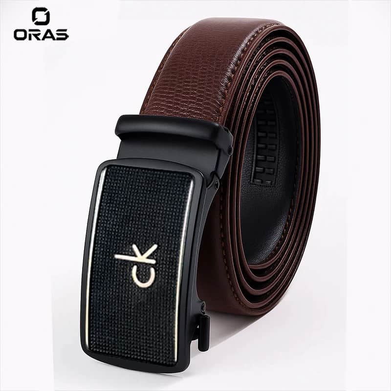 B651 Oras Genuine Leather Automatic Premium Buckle Belt