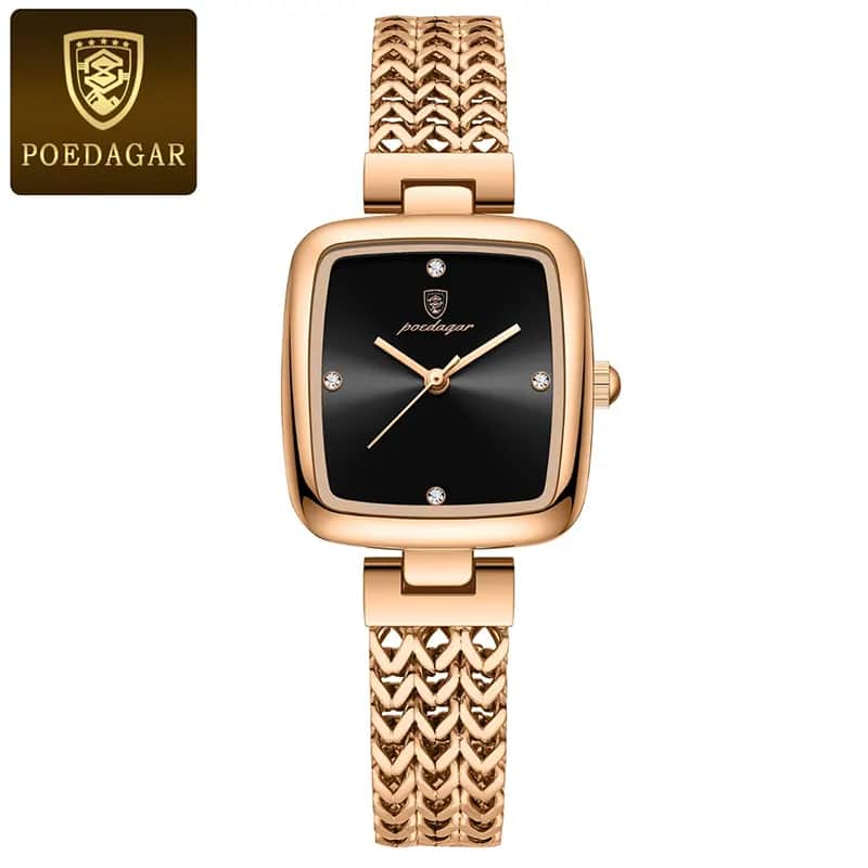 K1041 POEDAGAR luxury square watch for women