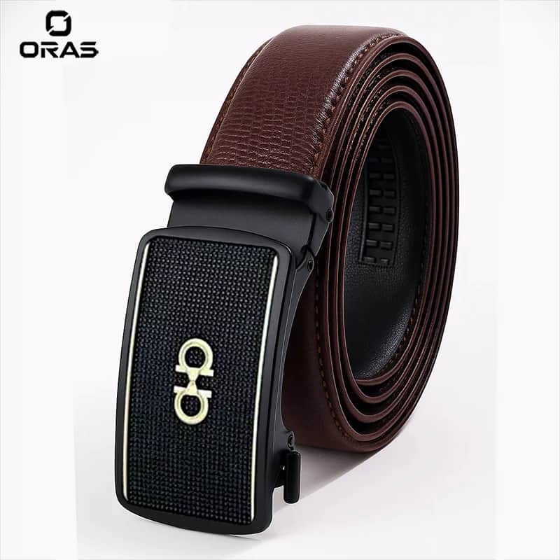 B652 Oras Genuine Leather Automatic Premium Buckle Belt