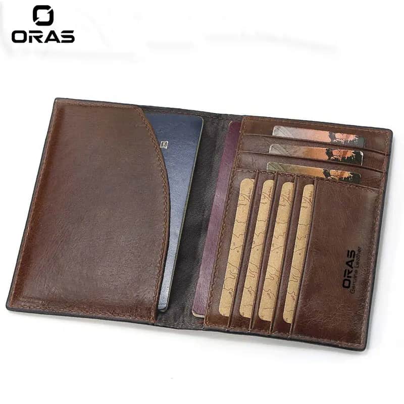 R1026 Oras Genuine Leather Passport and Card Holder