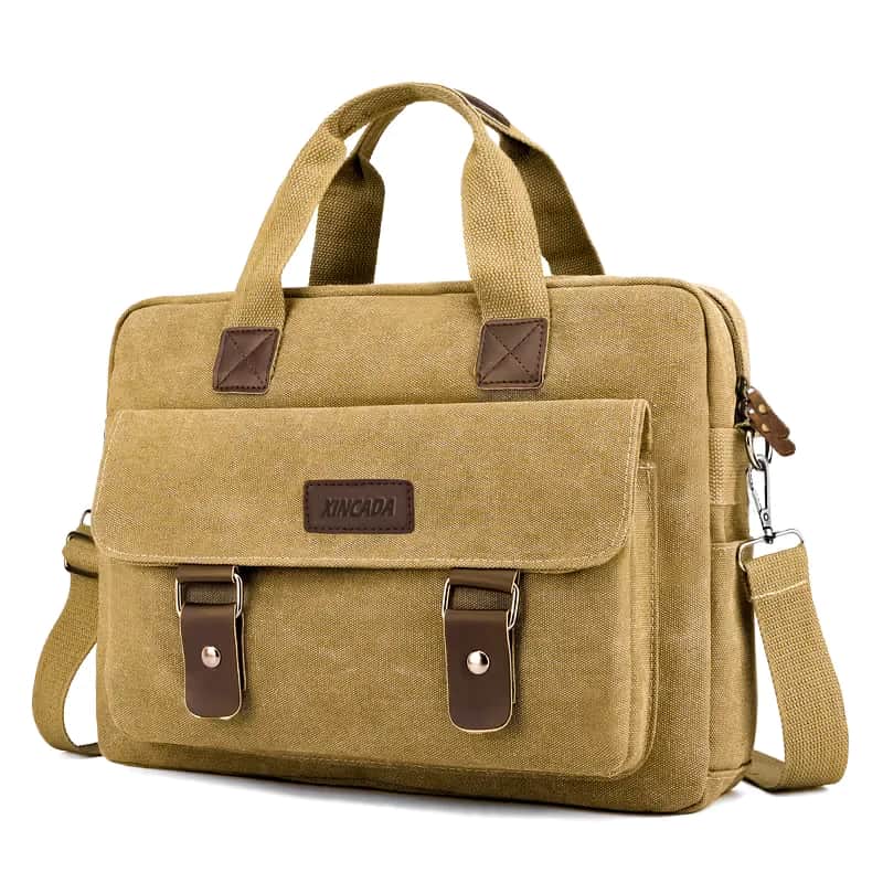 B1058 XINCADA Premium Canvas Office & Laptop Messenger Bag