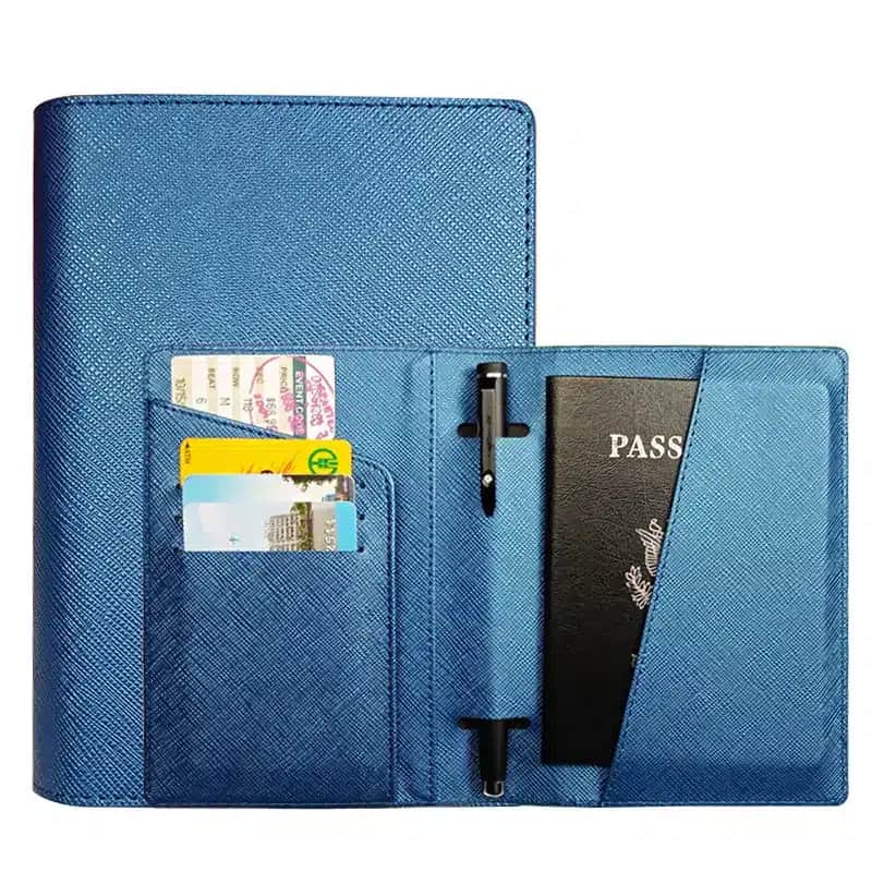 R1024 ORAS Genuine Leather Travel Passport Holder
