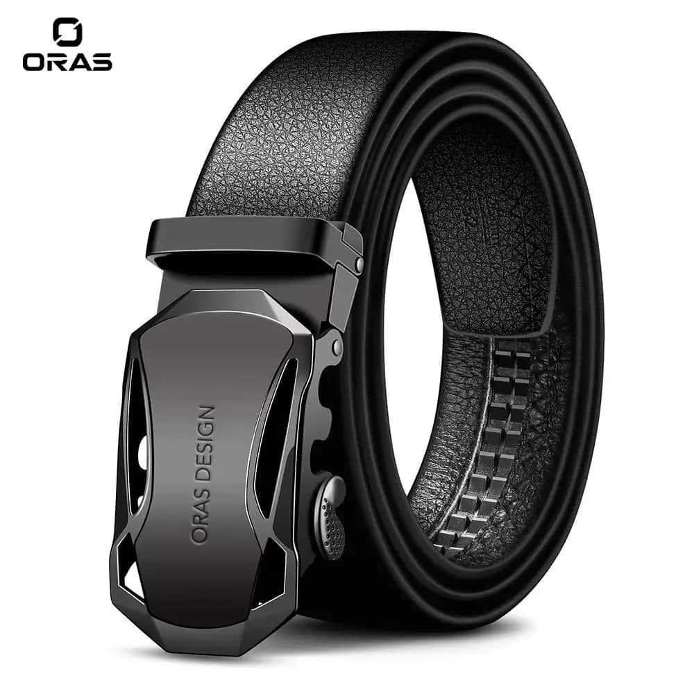 B626 ORAS Genuine Leather Automatic Buckle Belt