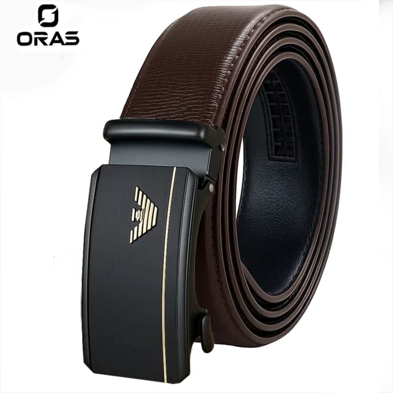 B653 Oras Genuine Leather Automatic Premium Buckle Belt