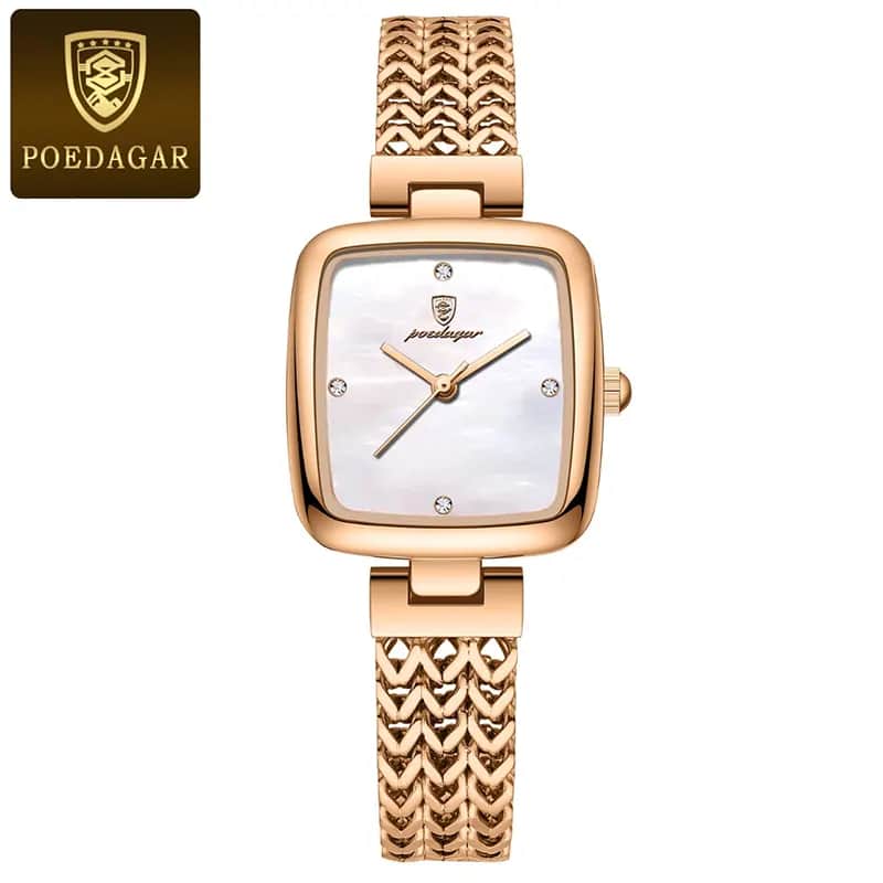 K1042 POEDAGAR luxury square watch for women