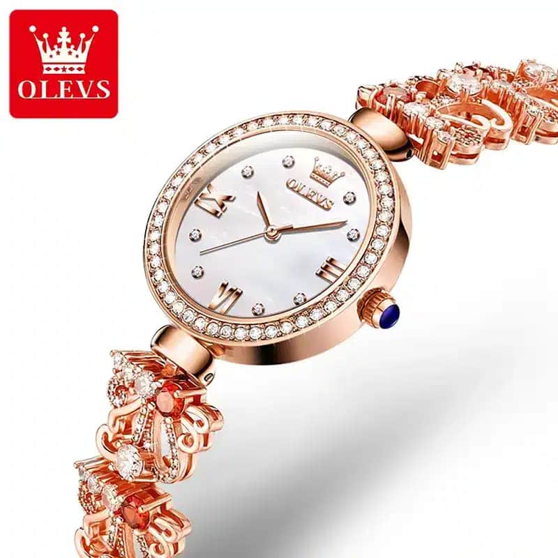 E83W OLEVS 9958 Luxury Elegant Quartz Watch For Women