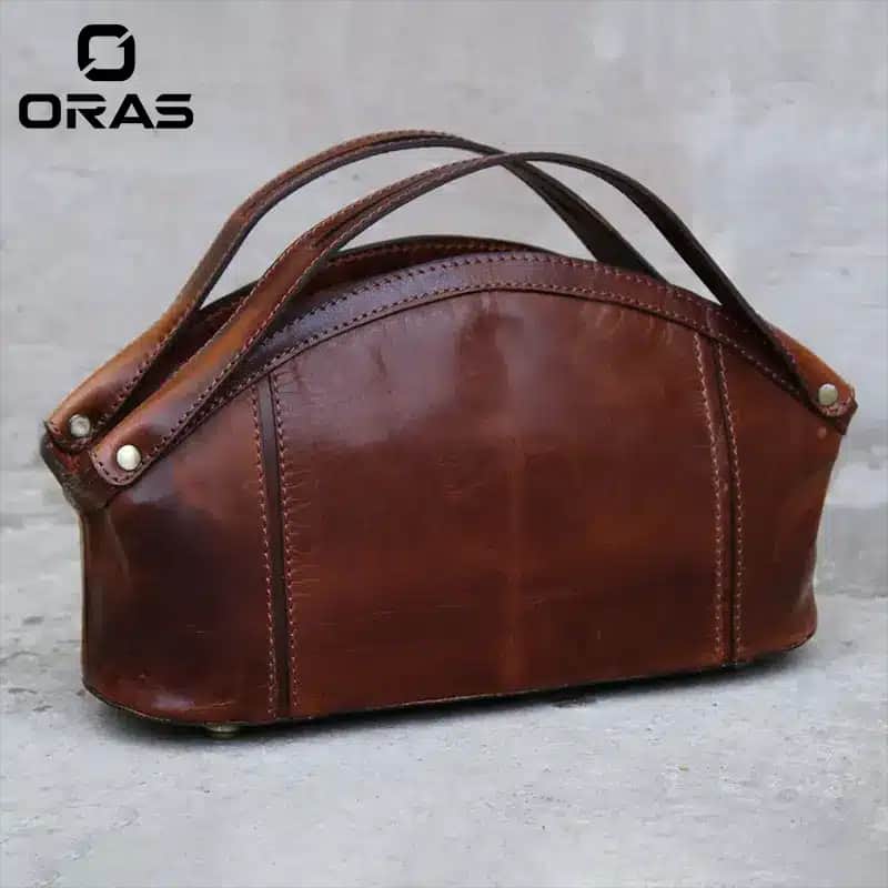 R1059 Handmade Genuine leather Hand And Shoulder Bag For Women