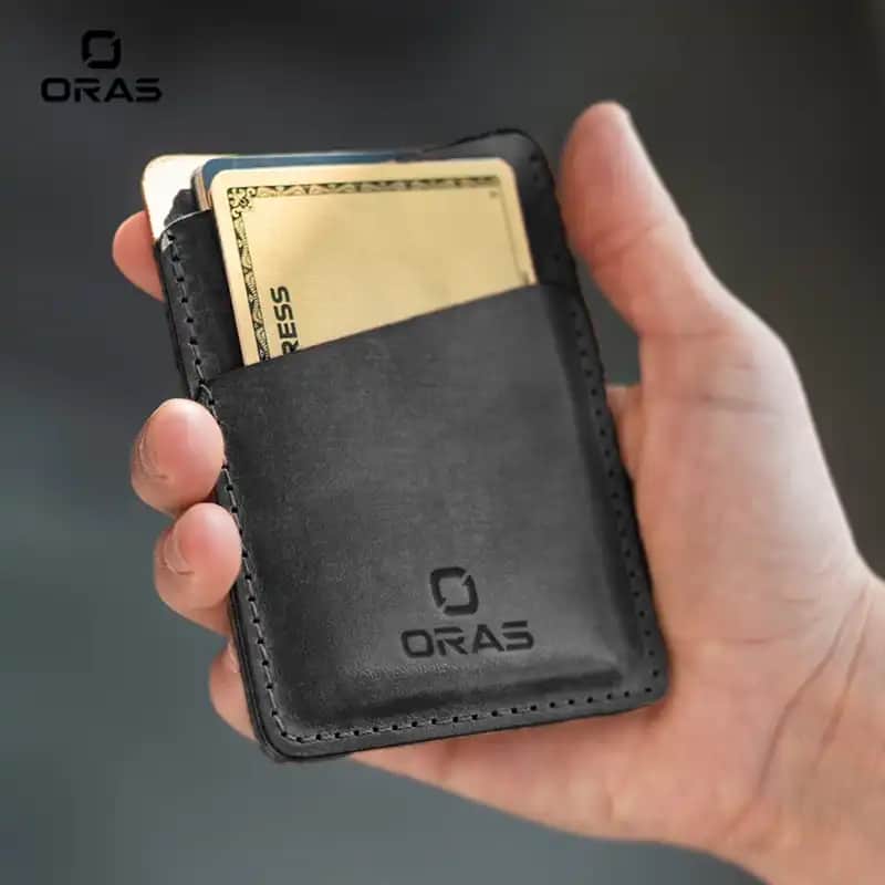 RA98K ORAS Genuine Leather Card Holder Wallet