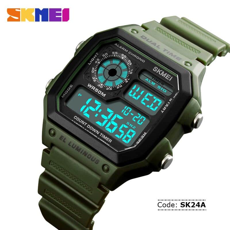 SK24A SKMEI 1299 Waterproof Digital Sports Watch