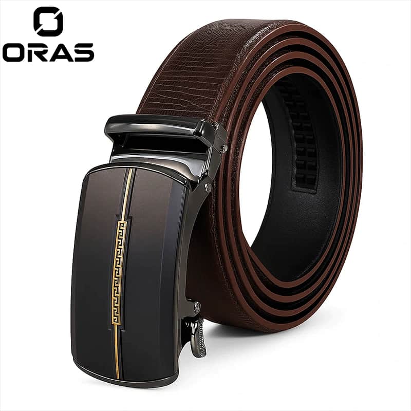 B656 Oras Genuine Leather Automatic Premium Buckle Belt