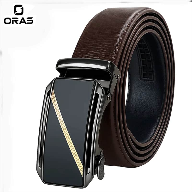 B655 Oras Genuine Leather Automatic Premium Buckle Belt