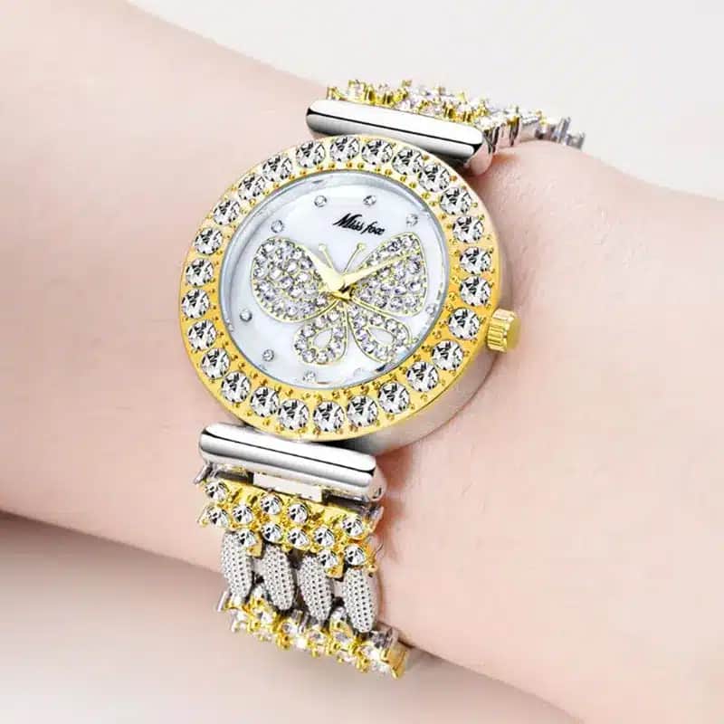 K1045 MISSFOX Luxury Round Watch For Women